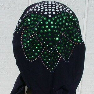 Navy Blue Pre-Tied Stud Fashion Cap Slip On Bonnet Hijab Undercap Navy Blue #1